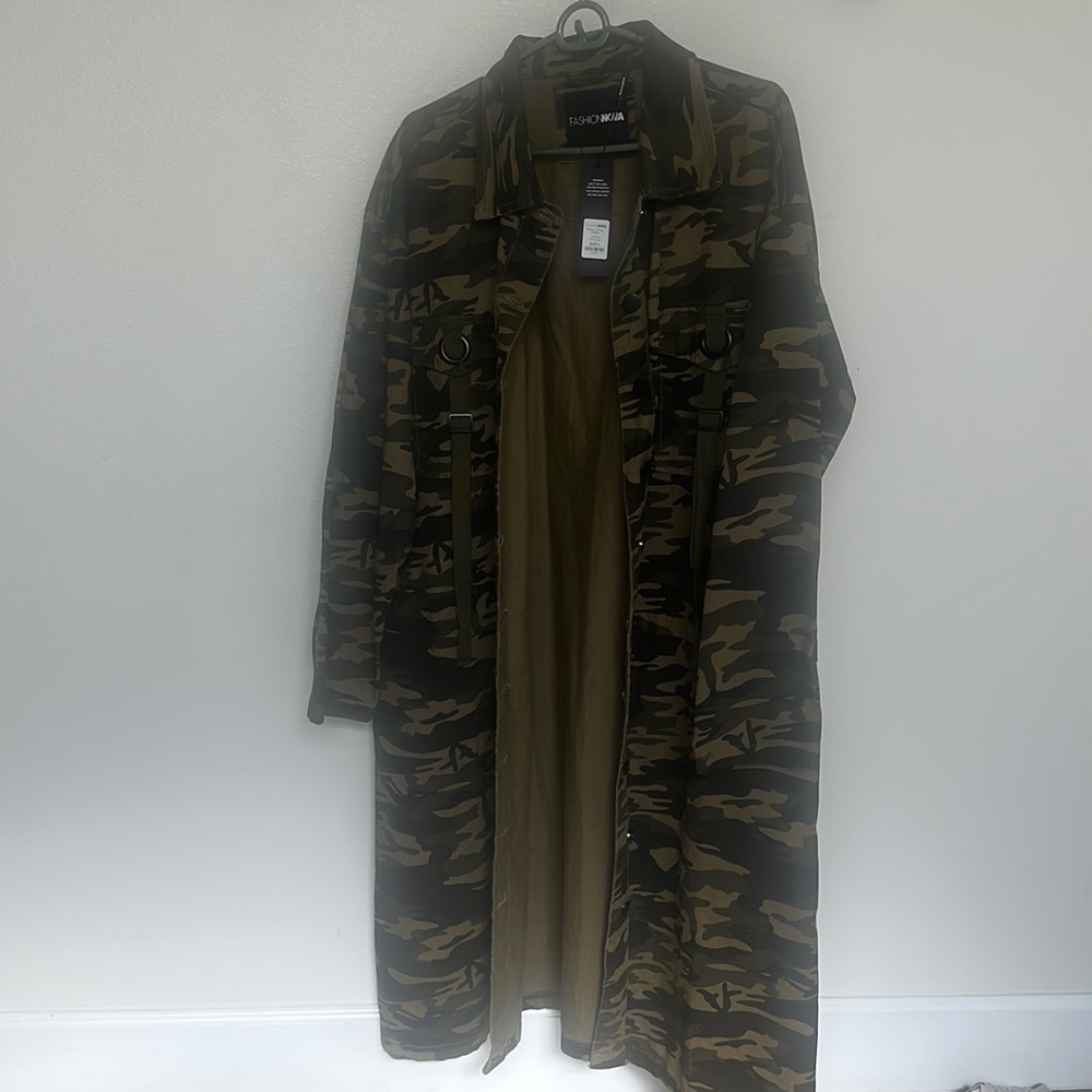 A over sized trench coat